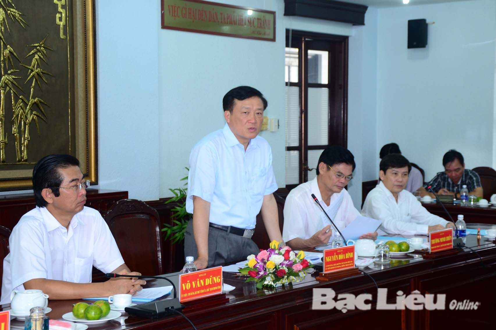 Đoàn công tác Trung ương làm việc với tỉnh Bạc Liêu về công tác phòng chống tham nhũng